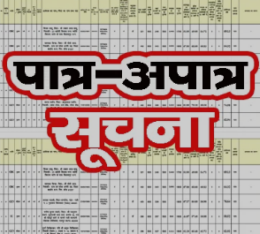सहायक प्रोग्रामर (जॉबदार) हेतु पात्र-अपात्र अभ्यर्थियों की सूची जारी