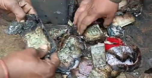 अलमारी में रखे थे कड़कड़ाते नोट, पांच-पांच सौ की गड्डियां यूं हुई बर्बाद, जेवर देख रो पड़ी महिला