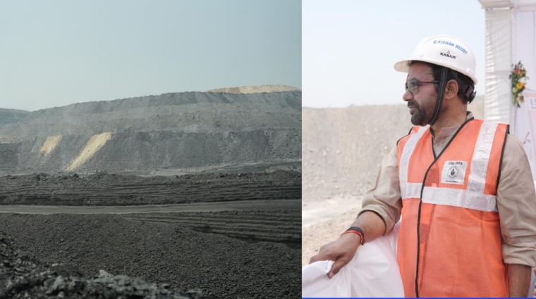 केंद्रीय कोयला मंत्री श्री जी किशन रेड्डी ने किया विश्व के दूसरे बड़े गेवरा कोयला खदान का निरीक्षण