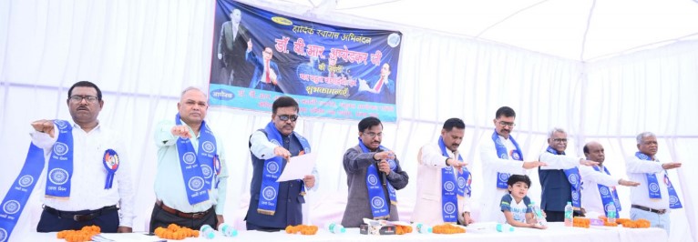 डॉ. भीमराव अंबेडकर जयंती पर नवा रायपुर में अम्बेडकर चौक पर उमड़ा जनसैलाब