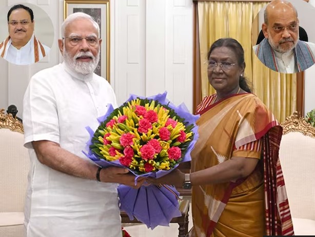 नड्डा के घर जुटे अमित शाह से लेकर कई नेता, उधर पीएम मोदी ने की राष्ट्रपति से मुलाकात