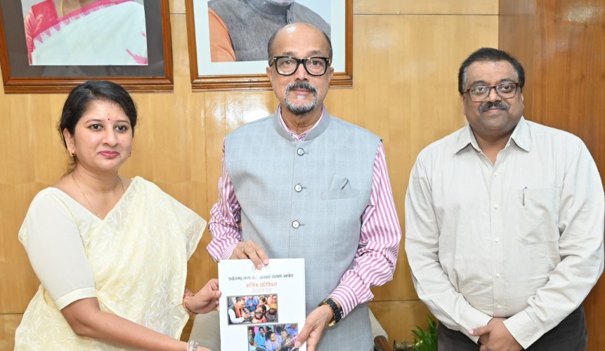राज्यपाल श्री डेका से छत्तीसगढ़ राज्य बाल अधिकार संरक्षण आयोग के अध्यक्ष ने की सौजन्य भेंट