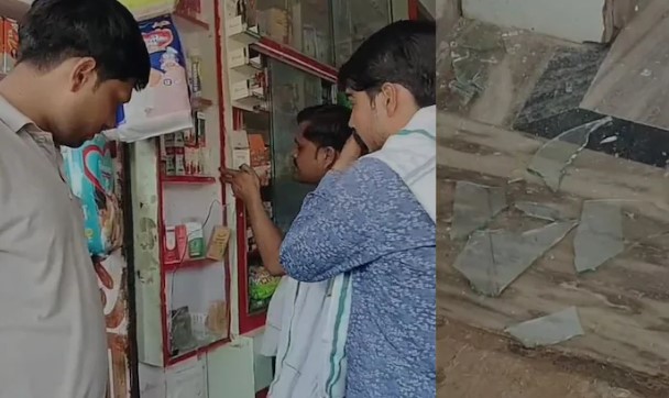 मेडिकल स्टोर पर चली ताबड़तोड़ गोलियां, बिना पर्चे गोली वापस... लिखा पर्चा फेंक भाग गए बदमाश