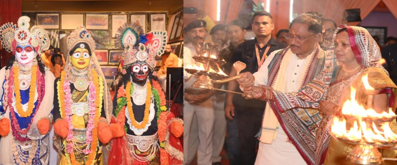 मुख्यमंत्री ग्राम दोकड़ा में भगवान जगन्नाथ मंदिर के प्राण प्रतिष्ठा कार्यक्रम में शामिल हुए