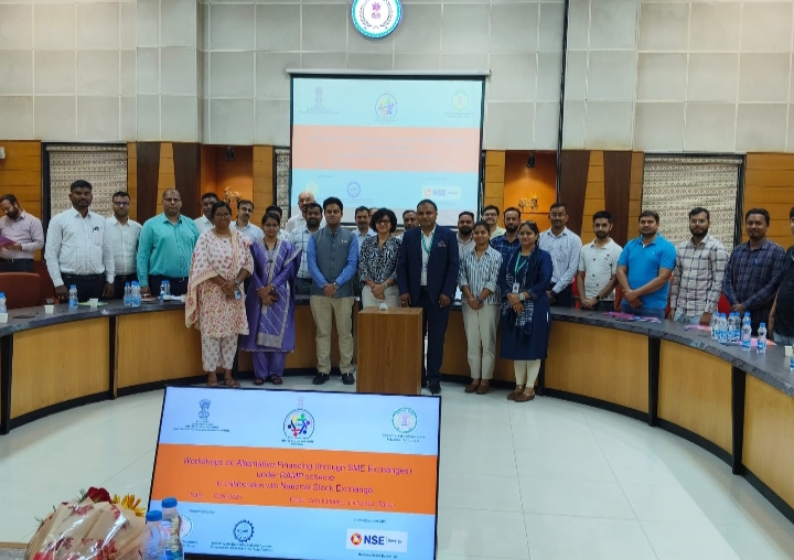 RAMP योजना के अंतर्गत SME एक्सचेंज के माध्यम से Alternative Finance पर कार्यशाला का आयोजन आज