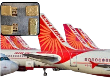 एयर इंडिया की फ्लाइट में क्रू मेंबर का तिड़कम, काले टेप में लपेटकर छुपाया था एक सामान, लेकिन DRI ने फंसा लिया