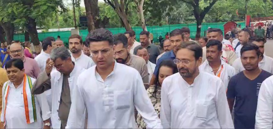 सचिन पायलट पहुंचे रायपुर सेंट्रल जेल – कांग्रेस का ईडी कार्रवाई के खिलाफ आंदोलन तेज करने का संकेत