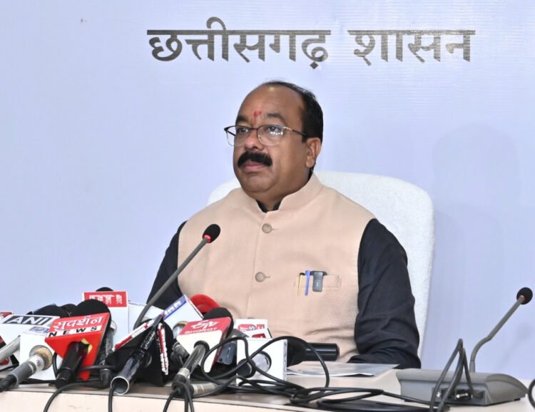 उप मुख्यमंत्री श्री अरुण साव ने कैबिनेट की बैठक में लिए गए निर्णयों की जानकारी दी