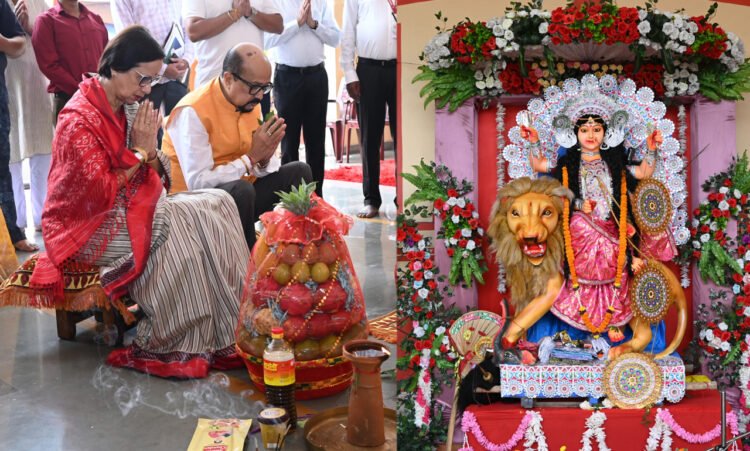 राज्यपाल श्री डेका ने महाकालीबाड़ी विश्वनाथ मंदिर में सपत्निक की पूजा-अर्चना