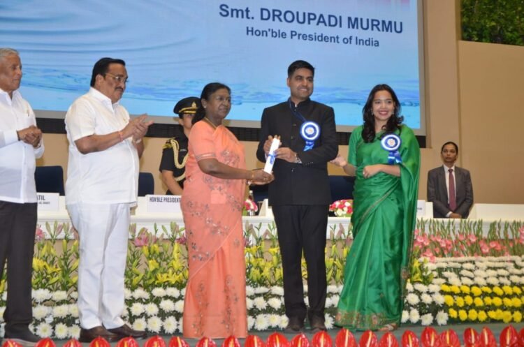 राजनांदगांव को मिला जल के क्षेत्र में बेस्ट डिस्ट्रिक्ट पुरस्कार