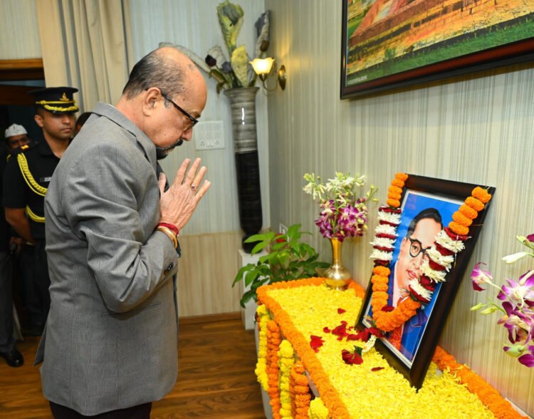 राज्यपाल ने डॉ. अंबेडकर की पुण्यतिथि पर उन्हें नमन किया