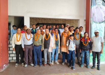 स्थानीय रॉयल किड्स कान्वेंट के सभागार में जिला कबड्डी संघ का चुनाव हुआ संपन्न