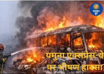 यमुना एक्सप्रेस-वे पर भीषण हादसा: आग बुझने के बाद मिले कंकाल, 13 की मौत, पहचान के लिए DNA जांच