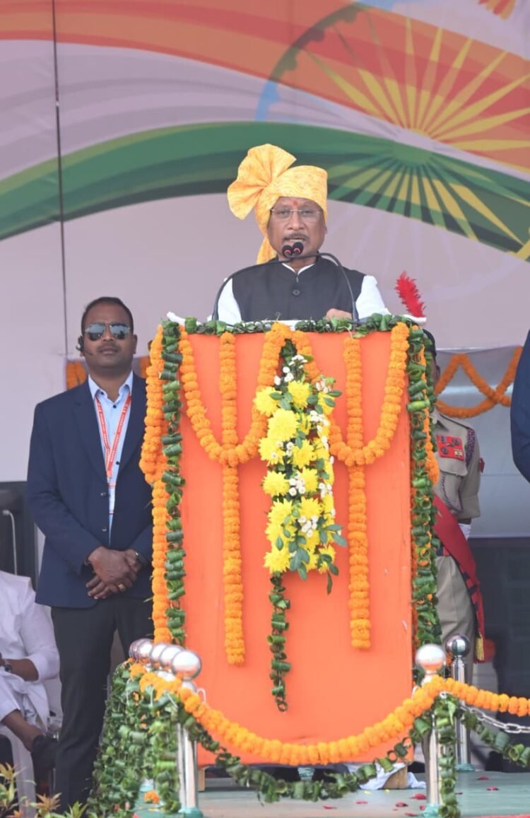 सोशल मीडिया इस लेख को शेयर करें     श्री विष्णु देव साय, माननीय मुख्यमंत्री छत्तीसगढ़ का गणतंत्र दिवस संदेश -बिलासपुर , 26 जनवरी 2026