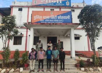 क्रूरता की हदें पार: 56 गौवंश की अवैध तस्करी करते 5 आरोपी गिरफ्तार | जंगल मार्ग से बूचड़खाने ले जाते पकड़े गए |