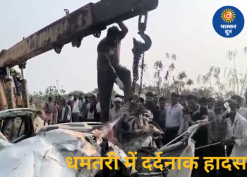 खपरी बाईपास पर भीषण टक्कर: 201 कोबरा बटालियन के चार जवान शहीद, एक की हालत नाजुक