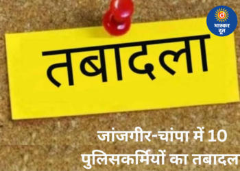जांजगीर-चांपा पुलिस में फेरबदल: 3 SI और 7 ASI का तबादला, SP ने जारी किया आदेश