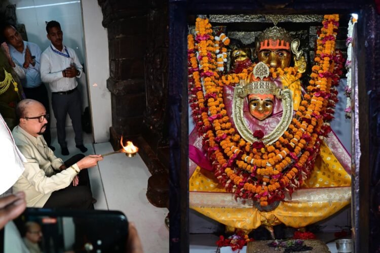 राज्यपाल ने माँ महामाया का दर्शन कर छत्तीसगढ़ की सुख-समृद्धि, खुशहाली की कामना की