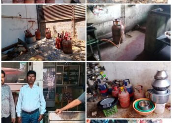 गरियाबंद में घरेलू गैस सिलेंडरों के दुरुपयोग पर छापेमारी, 19 सिलेंडर जब्त