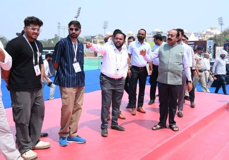 उप मुख्यमंत्री श्री अरुण साव ने खेलो इंडिया ट्राइबल गेम्स के शुभारंभ एवं खेल स्थल का निरीक्षण कर तैयारियों का लिया जायजा