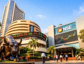 शेयर बाजार में हाहाकार, 1700 अंक‍ टूटा सेंसेक्‍स, निफ्टी 22,600 से नीचे