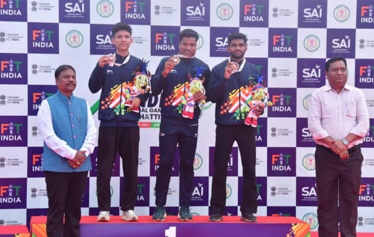 जगदलपुर में जनजातीय खेल प्रतिभाओं ने दिखाया दमखम