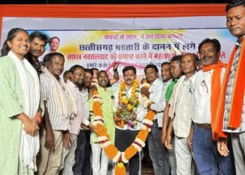 छत्तीसगढ़ सशस्त्र नक्सलवाद से मुक्ति पर उप मुख्यमंत्री श्री विजय शर्मा का हुआ भव्य ऐतिहासिक अभिनंदन