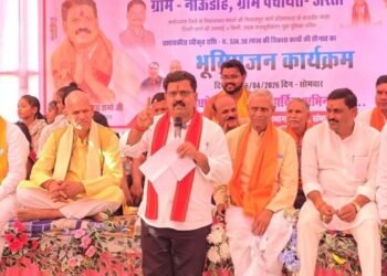 उप मुख्यमंत्री ने 5.36 करोड़ रुपए की लागत से बनने वाली सड़क निर्माण का किया भूमिपूजन