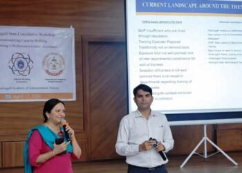 छत्तीसगढ़ प्रशासन अकादमी रायपुर में मिशन कर्मयोगी के तहत संस्थागत क्षमता निर्माण कार्यशाला आयोजित
