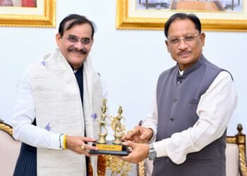 मुख्यमंत्री से सांसद श्री विष्णु दत्त शर्मा ने की सौजन्य मुलाकात