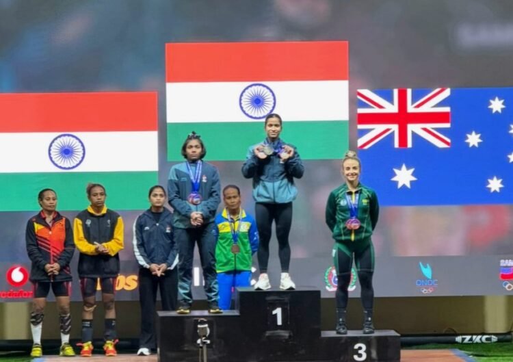 अंतरराष्ट्रीय वेटलिफ्टिंग टूर्नामेंट में ज्ञानेश्वरी यादव को गोल्ड मेडल