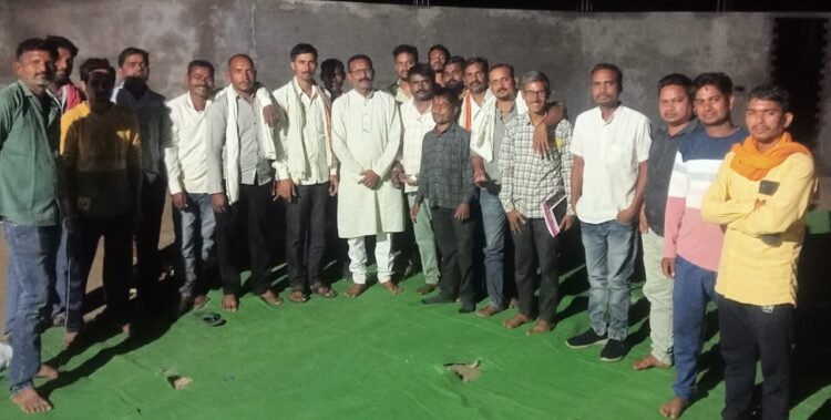 संगठन सृजन बैठक सिघोंला मंडल के जंगलेश्वर में संपन्न।