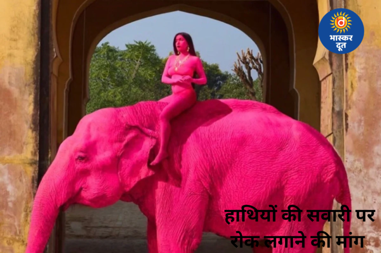 गुलाबी हाथी विवाद पर भड़की रूपाली गांगुली, पीएम नरेंद्र मोदी को लिखा पत्र, हाथी सवारी पर बैन की मांग