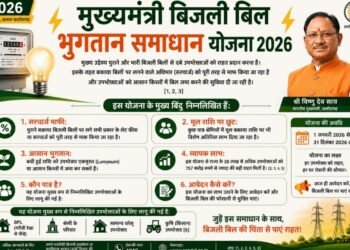 मुख्यमंत्री बिजली बिल भुगतान समाधान योजना 2026’ : ’आम उपभोक्ताओं के लिए बड़ी राहत, आसान हुआ पुराने बिजली बिलों का भुगतान’