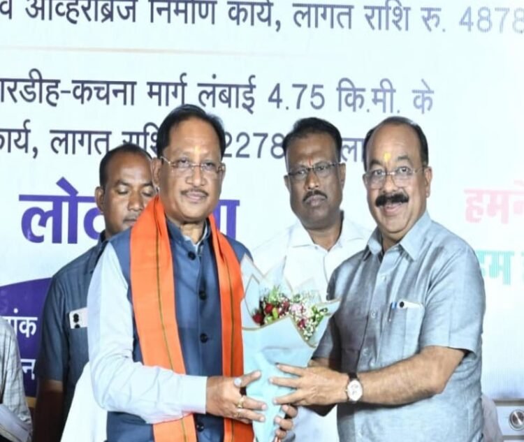 मुख्यमंत्री श्री विष्णुदेव साय ने किया कचना रेलवे ओवरब्रिज का लोकार्पण