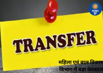 महिला एवं बाल विकास विभाग में बड़ा फेरबदल, 11 परियोजना अधिकारी और 30 पर्यवेक्षकों का तबादला