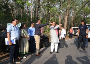 उप मुख्यमंत्री श्री अरुण साव ने 308 करोड़ की लागत से बन रहे केशकाल घाट बायपास रुट का किया निरीक्षण