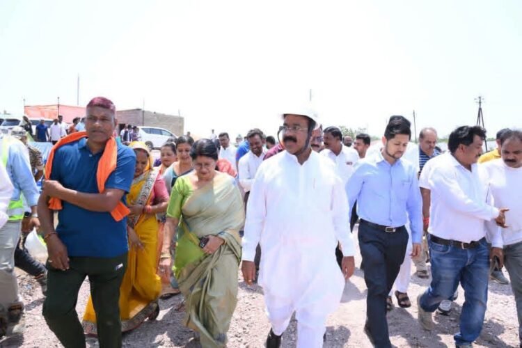 उप मुख्यमंत्री श्री अरुण साव ने नालंदा परिसर, मल्टी-लेवल पार्किंग और एसटीपी निर्माण कार्यों का किया निरीक्षण