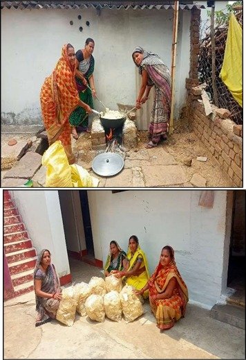 चावल पापड़ उद्योग से आत्मनिर्भरता की ओर बढ़ती हुई ग्रामीण महिलाएं