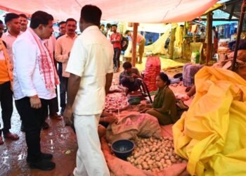 मर्दापाल के साप्ताहिक बाजार में अचानक पहुंचे उप मुख्यमंत्री श्री विजय शर्मा
