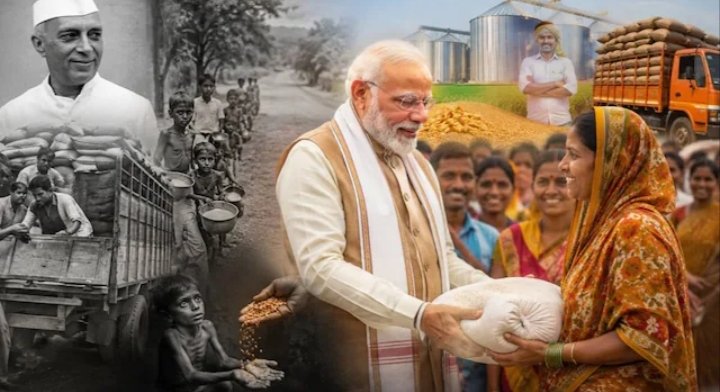 नेहरू के शिप-टू-माउथ से पीएम मोदी के फ्री राशन सफर तक… अनाज के लिए तरसने वाला भारत बना 80 करोड़ का अन्नदाता