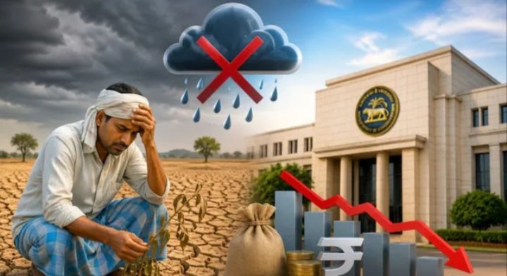 मानसून बिगड़ा तो विकास दर और महंगाई पर असर संभव, RBI बुलेटिन ने जताई चिंता