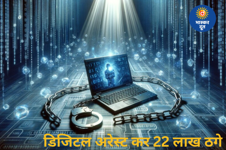 डिजिटल अरेस्ट के नाम पर रिटायर्ड कर्मचारी से 22 लाख की ठगी, ‘WE ARE SAFE’ कोडवर्ड से रखते थे नजर