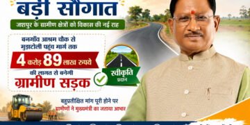 मुख्यमंत्री श्री विष्णुदेव साय की बड़ी सौगात: बनगाँव आश्रम चौक से मुड़ाटोली तक बनेगी 4.89 करोड़ रुपये की सड़क