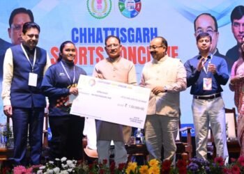 मुख्यमंत्री श्री विष्णु देव साय छत्तीसगढ़ में पहली बार आयोजित स्पोर्ट्स कॉन्क्लेव में हुए शामिल