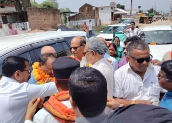 छत्तीसगढ़ शासन अनुसूचित जनजाति आयोग के नवनियुक्त उपाध्यक्ष एम.डी. ठाकुर का छुरिया क्षेत्र प्रथम आगमन पर हुआ भव्य स्वागत