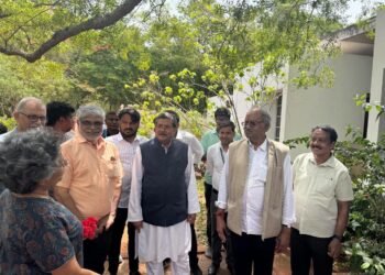 रायपुर सांसद बृजमोहन अग्रवाल शिक्षा संबंधी संसदीय स्थायी समिति के अध्ययन दौरे पर पुदुचेरी पहुंचे