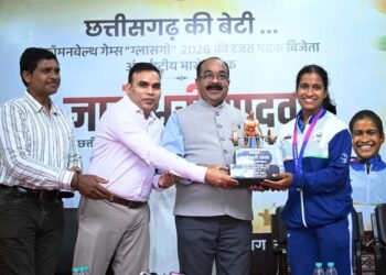 ज्ञानेश्वरी की सफलता से राज्य के युवा लेंगे प्रेरणा, खेलों के लिए तैयार होगा अच्छा वातावरण – श्री अरुण साव