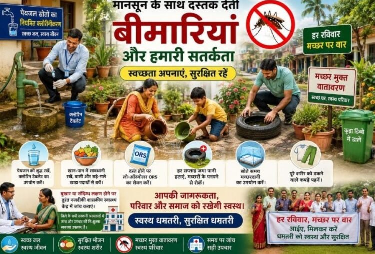 मानसून के साथ दस्तक देती बीमारियां और हमारी सतर्कता