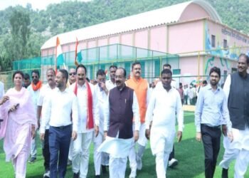 उप मुख्यमंत्री श्री अरुण साव ने बहुउद्देशीय मिनी स्टेडियम और इनडोर हॉल का किया लोकार्पण